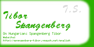 tibor spangenberg business card